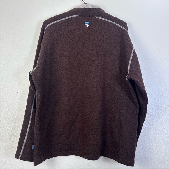 Kuhl Alpaca Fleece Europa 1/4 Zip Sweater Size XXL in Brown - Picture 11 of 11